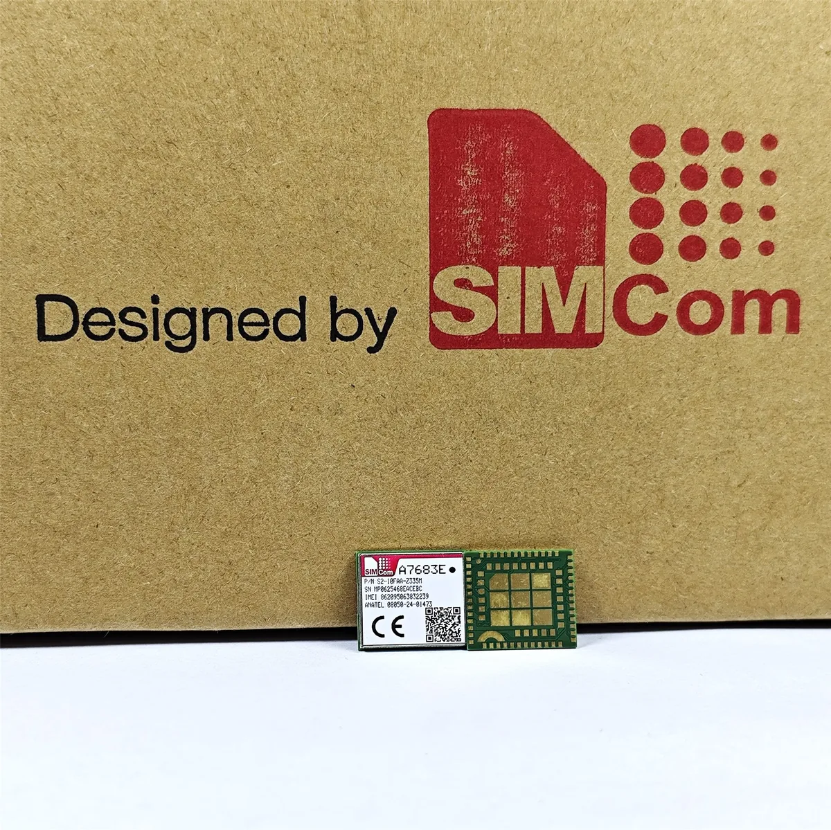 A7683E module mounted on board