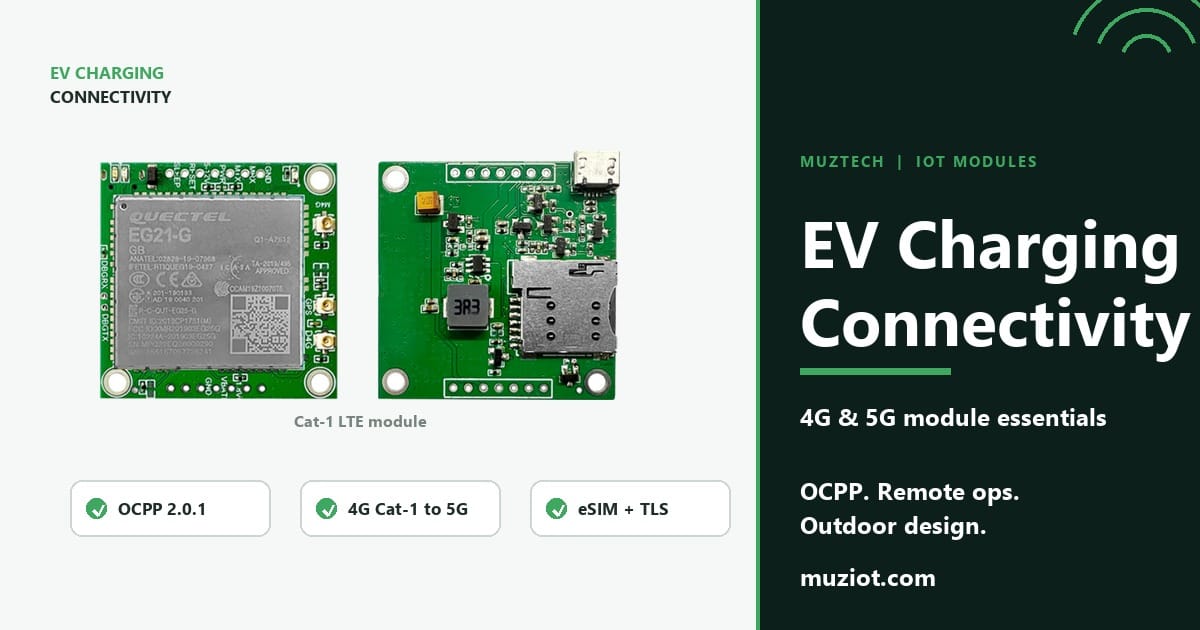 You are currently viewing EV Charging Stations: 4G/5G Modules and Connectivity