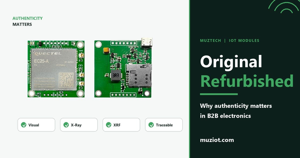You are currently viewing Original vs Refurbished Components: Why Authenticity Matters in B2B Electronics
